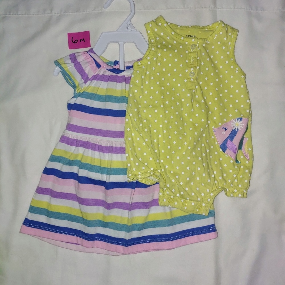 Carter's 2pc set Sunsuit & Dress